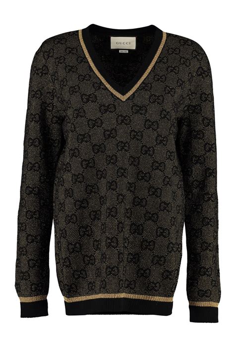 gucci pullover sweater|Gucci sweater on blackish.